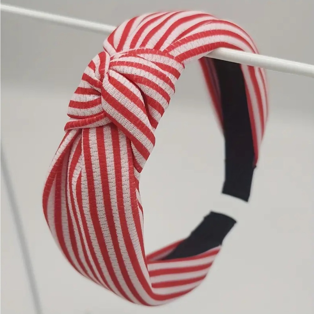 💖 3/$30 💖 Red Striped Knotted Headband